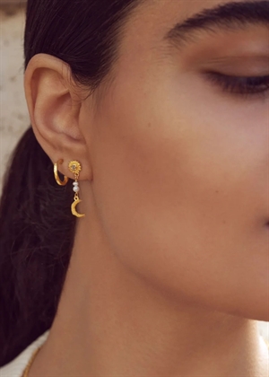 Sunniva earrings Forgyldt Maanesten